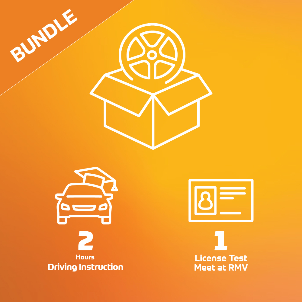 MA - 2-Hour Driving Lesson + Test at the RMV Bundle